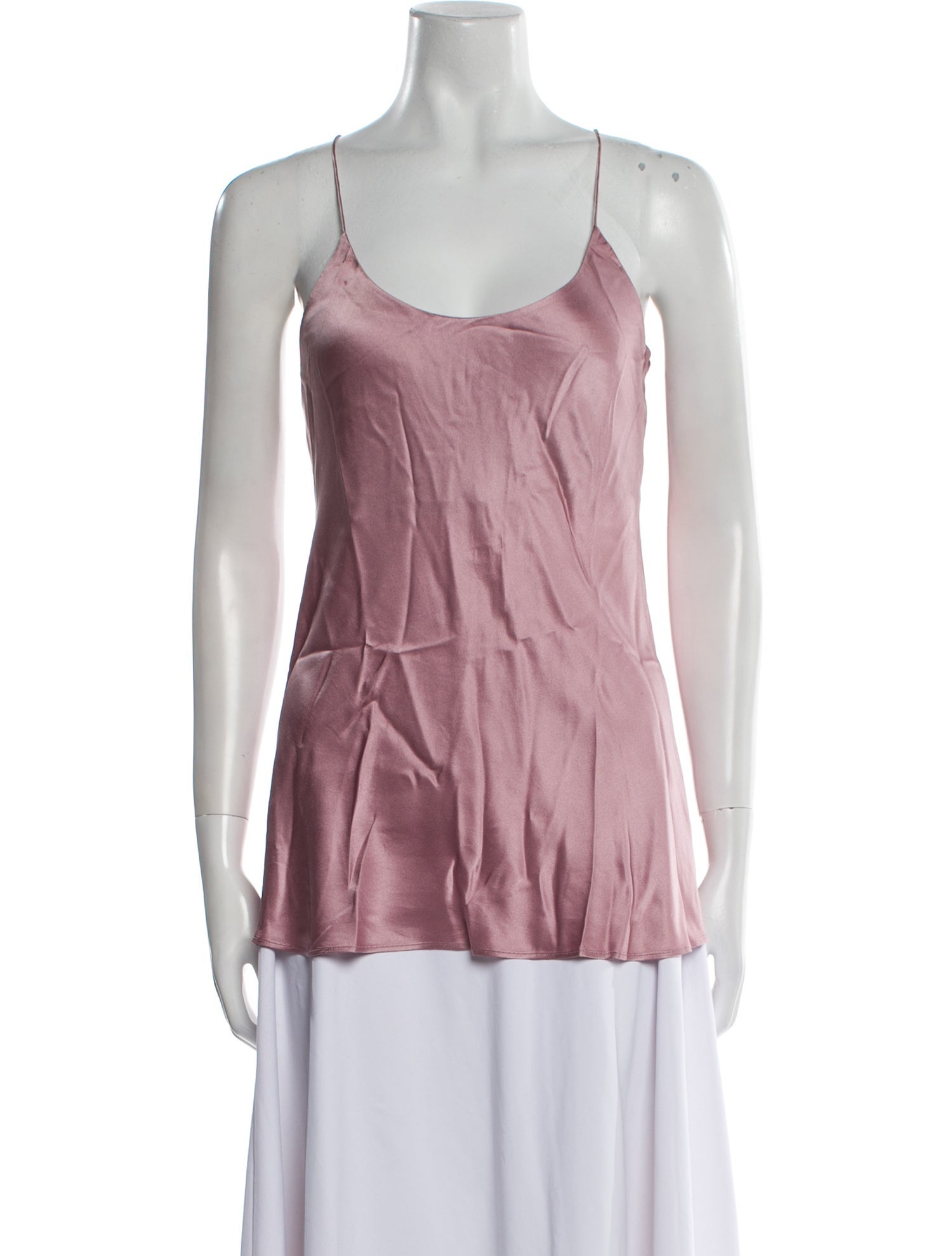 Olivia von Halle Silk Scoop Neck Top