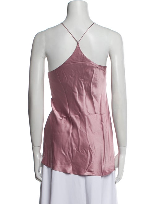 Olivia von Halle Silk Scoop Neck Top