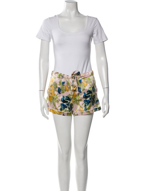 Olivia von Halle Silk Floral Print Pajamas