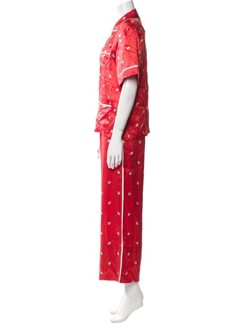 Olivia von Halle Silk Printed Pajamas