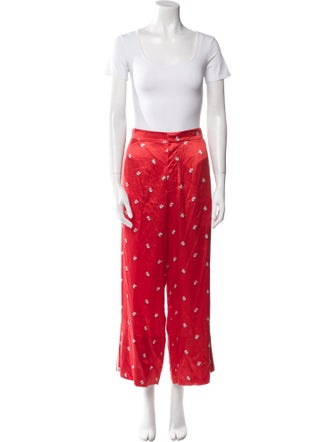 Olivia von Halle Silk Printed Pajamas