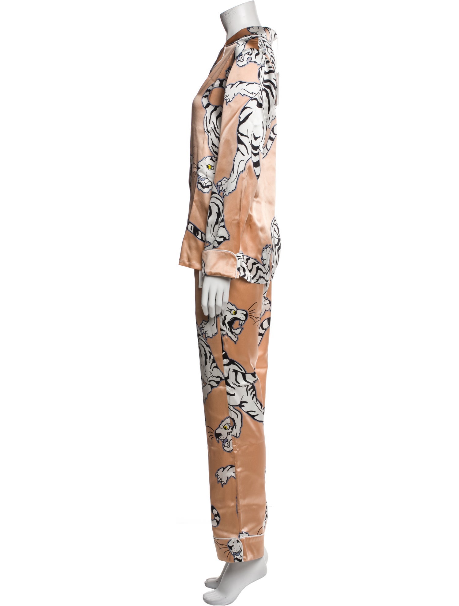 Olivia von Halle Silk Printed Set w/ Tags