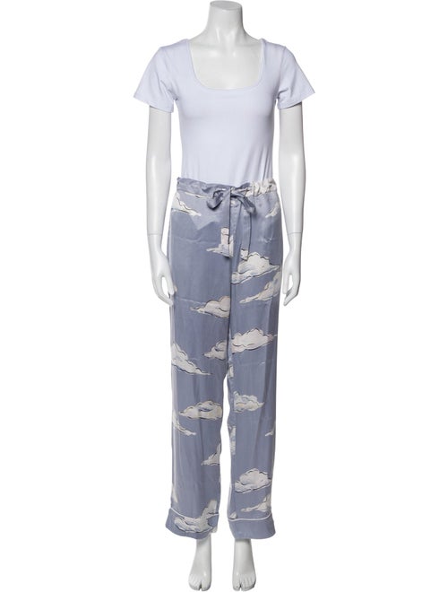 Olivia von Halle Silk Printed Pajamas