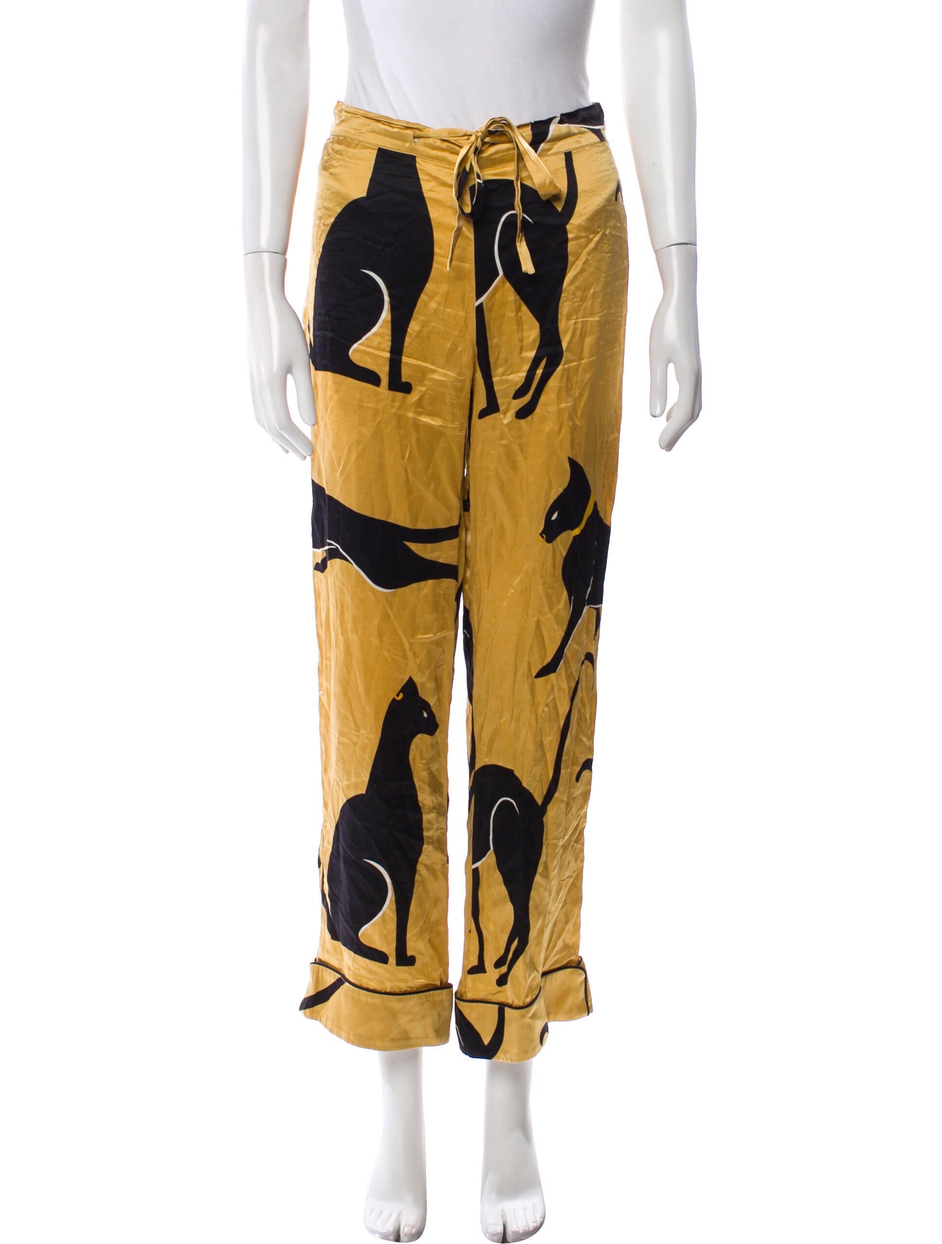 Olivia von Halle Silk Printed Pajamas