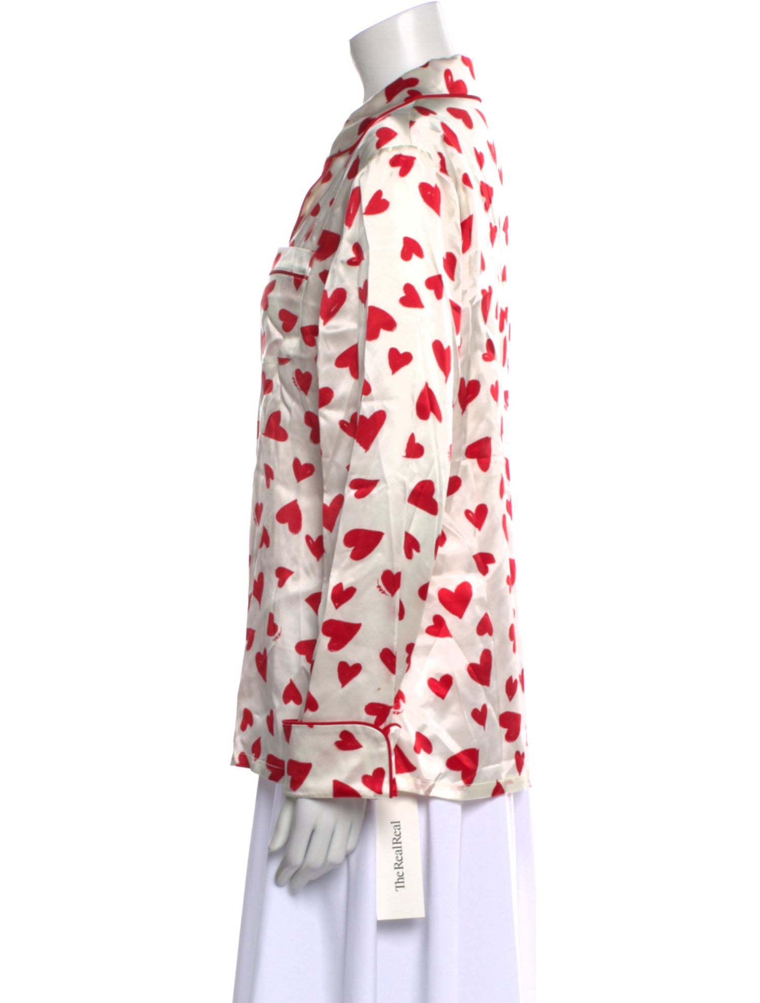 Olivia von Halle Silk Printed Blouse