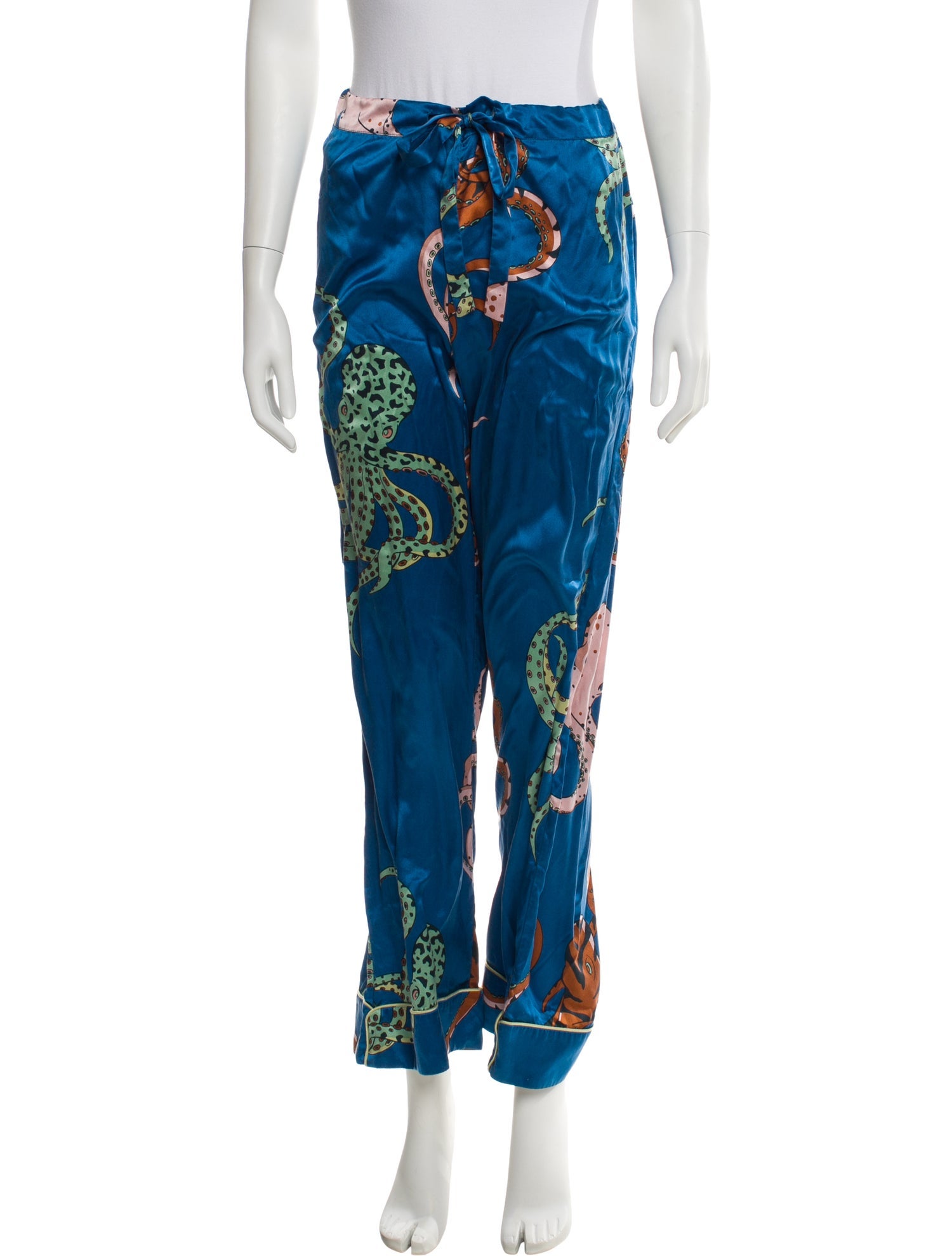 Olivia von Halle Silk Printed Pajamas
