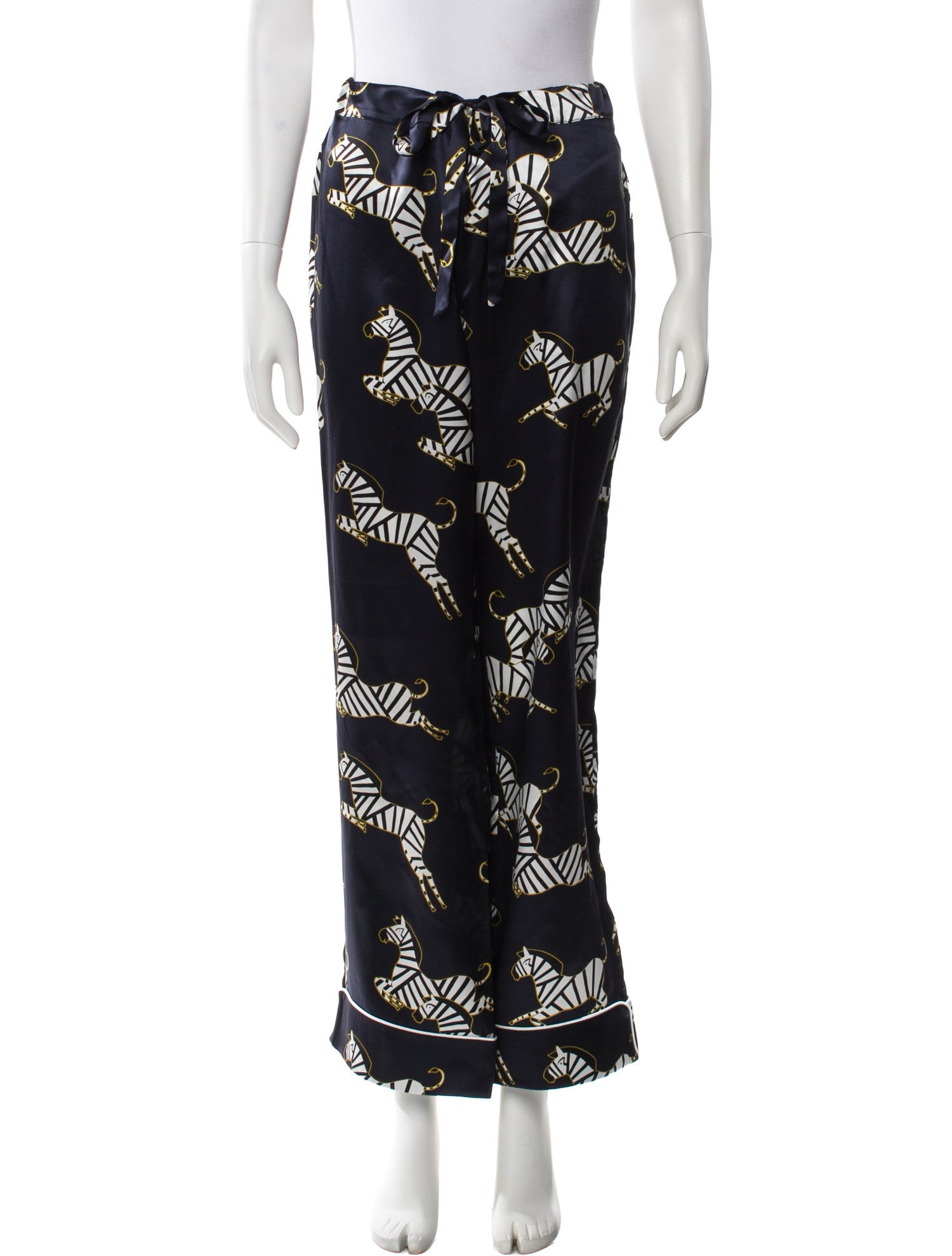 Olivia von Halle Silk Printed Pajamas