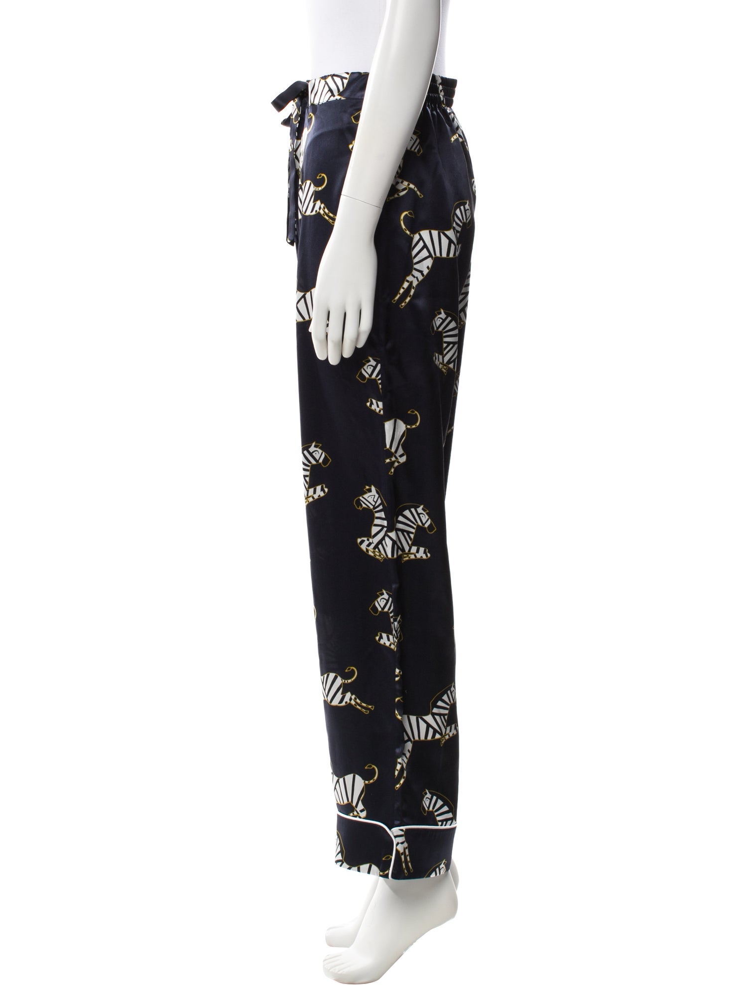 Olivia von Halle Silk Printed Pajamas