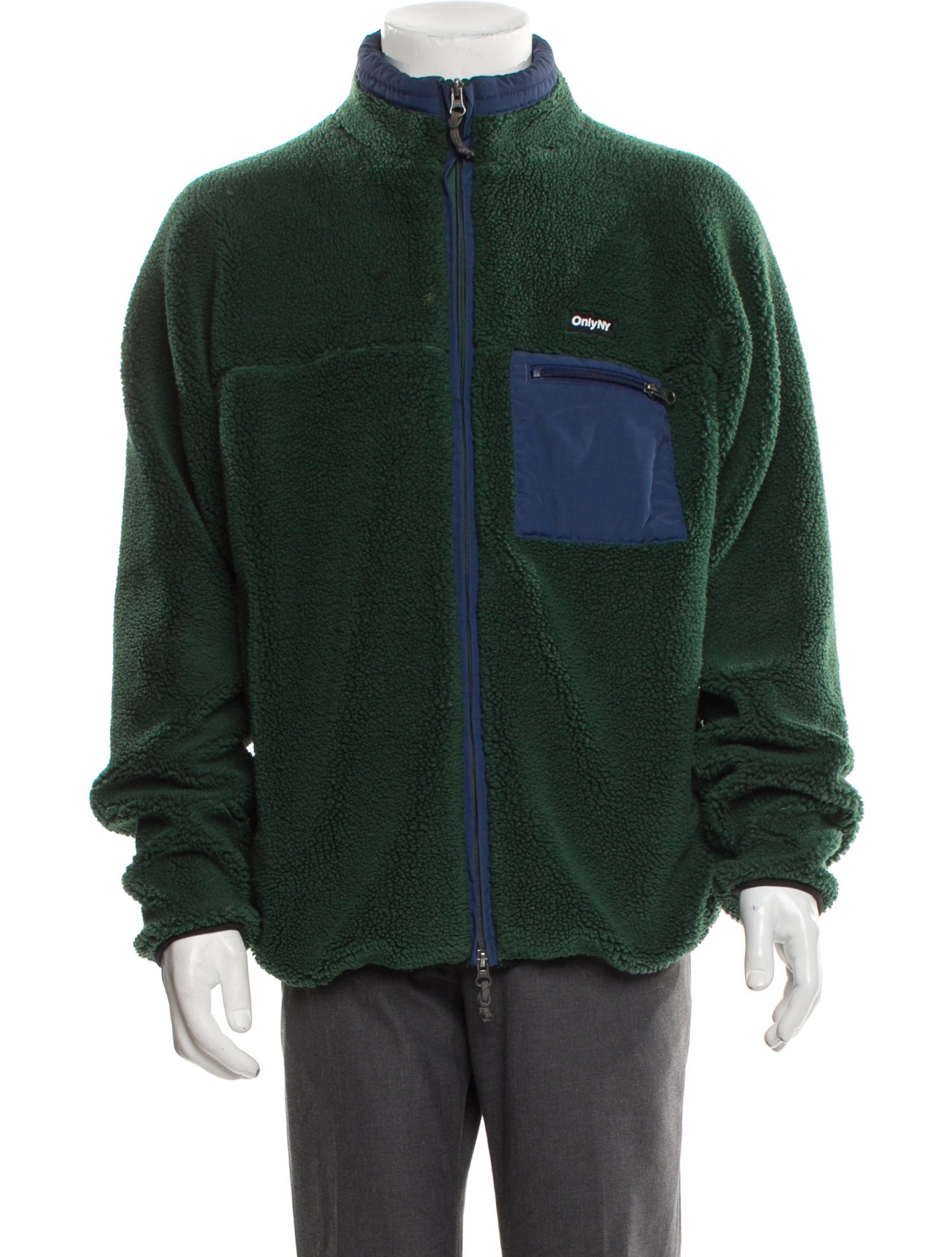 Only NY Colorblock Pattern Moto Jacket