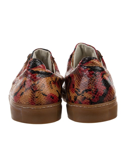Oliver Sweeney Embossed Leather Animal Print Sneakers