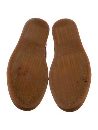 Oliver Sweeney Embossed Leather Animal Print Sneakers