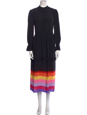 Olivia Rubin Striped Long Dress