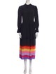Olivia Rubin Striped Long Dress