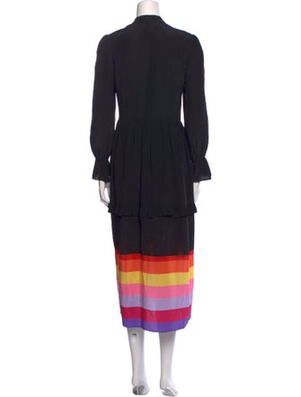 Olivia Rubin Striped Long Dress