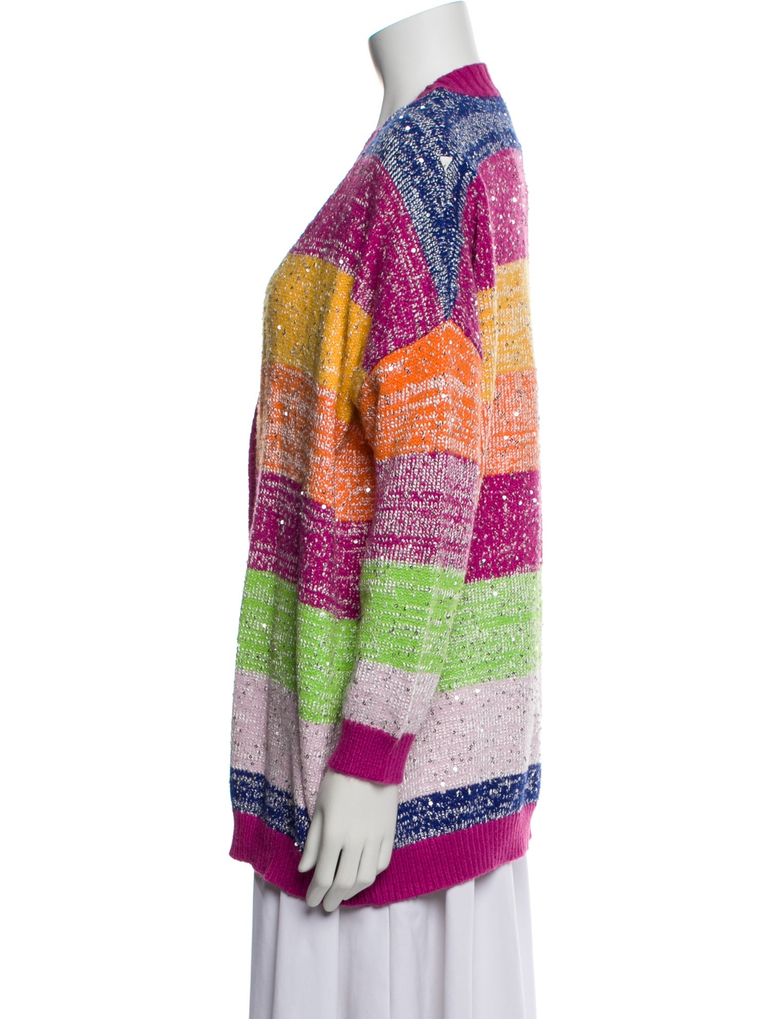 Olivia Rubin Striped V-Neck Sweater