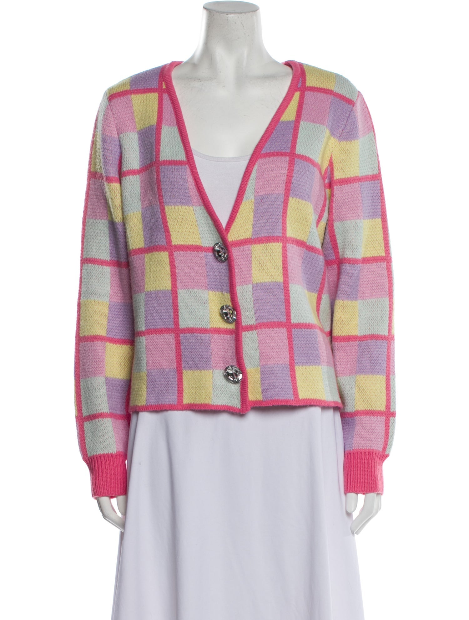 Olivia Rubin Striped V-Neck Sweater