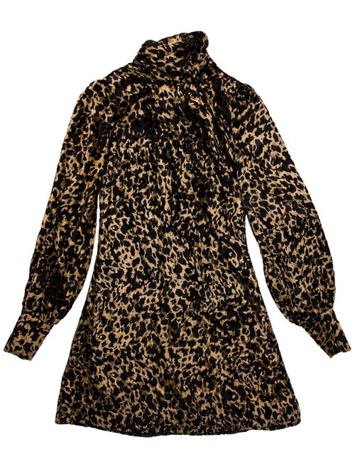 Olivia Rubin Animal Print Mini Dress