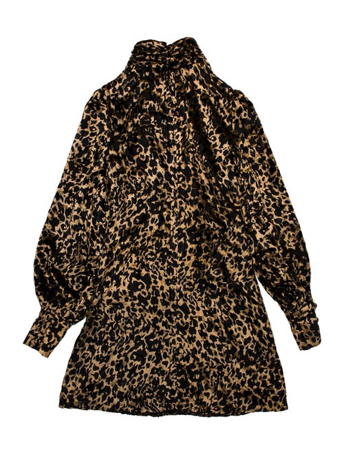 Olivia Rubin Animal Print Mini Dress