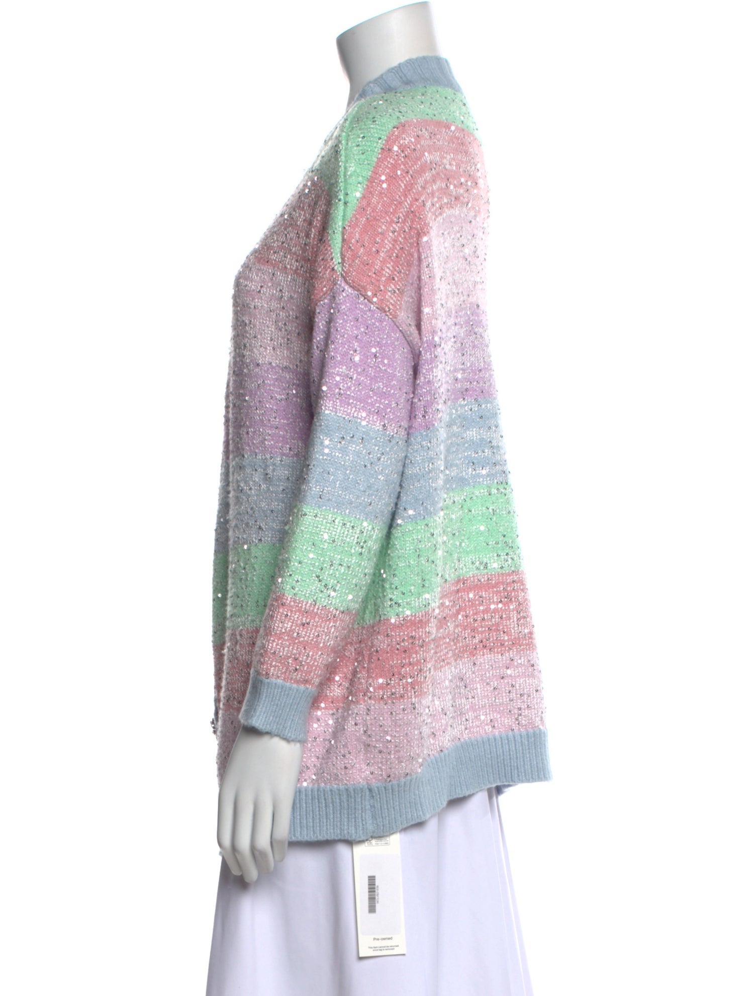 Olivia Rubin Striped V-Neck Sweater