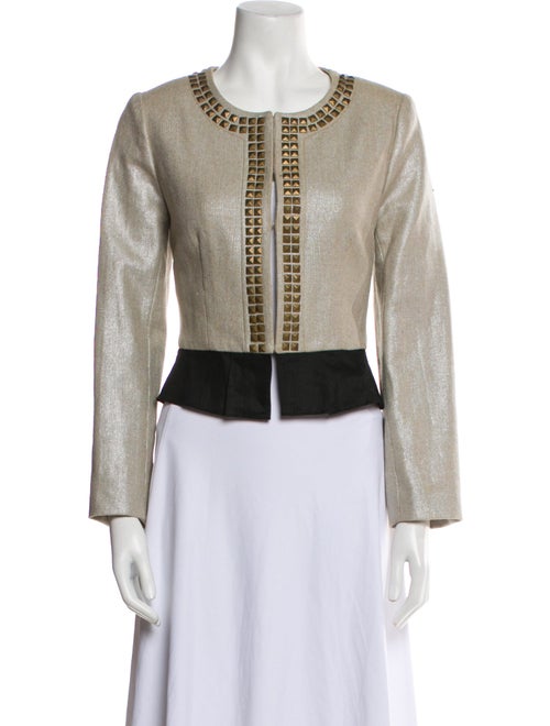 Olivia Rubin Colorblock Pattern Evening Jacket