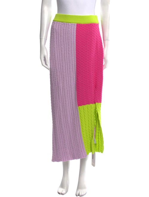 Olivia Rubin Colorblock Pattern Midi Length Skirt