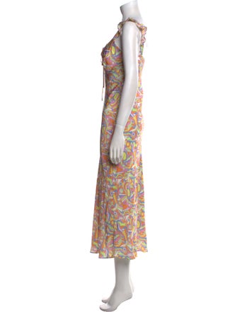 Olivia Rubin Printed Long Dress