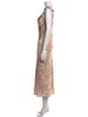 Olivia Rubin Printed Long Dress