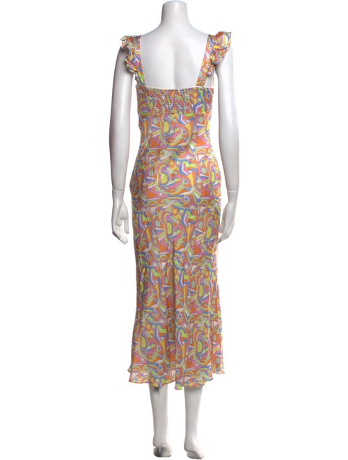 Olivia Rubin Printed Long Dress