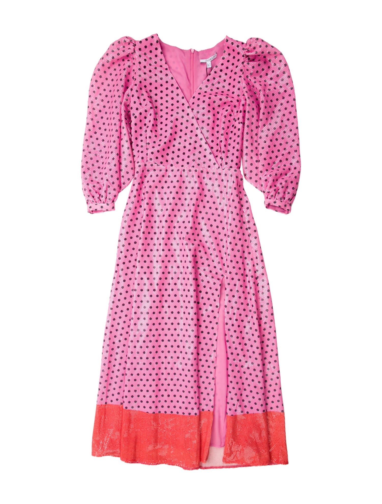 Olivia Rubin Polka Dot Print Midi Length Dress w/ Tags