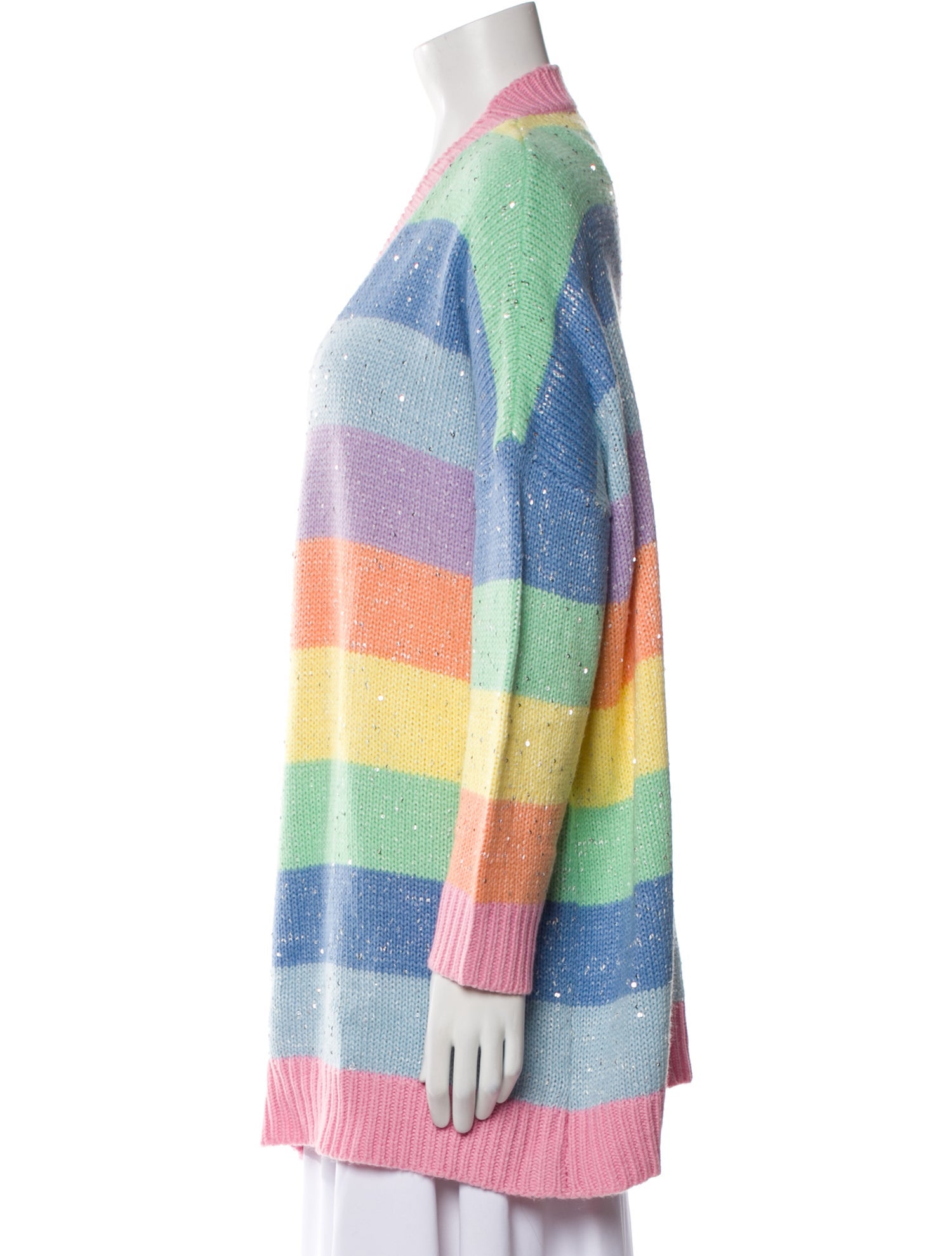 Olivia Rubin Striped V-Neck Sweater