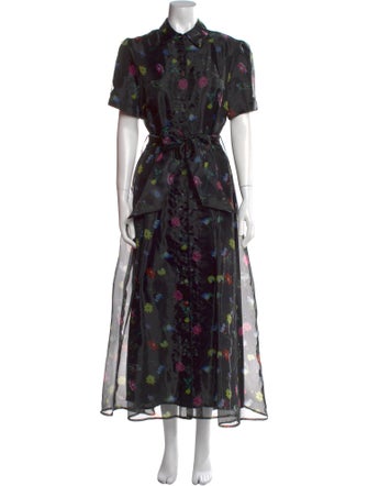 Olivia Rubin Floral Print Long Dress