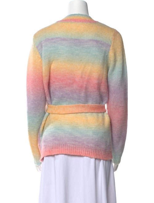 Olivia Rubin Tie-Dye Print V-Neck Sweater