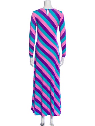 Olivia Rubin Striped Long Dress