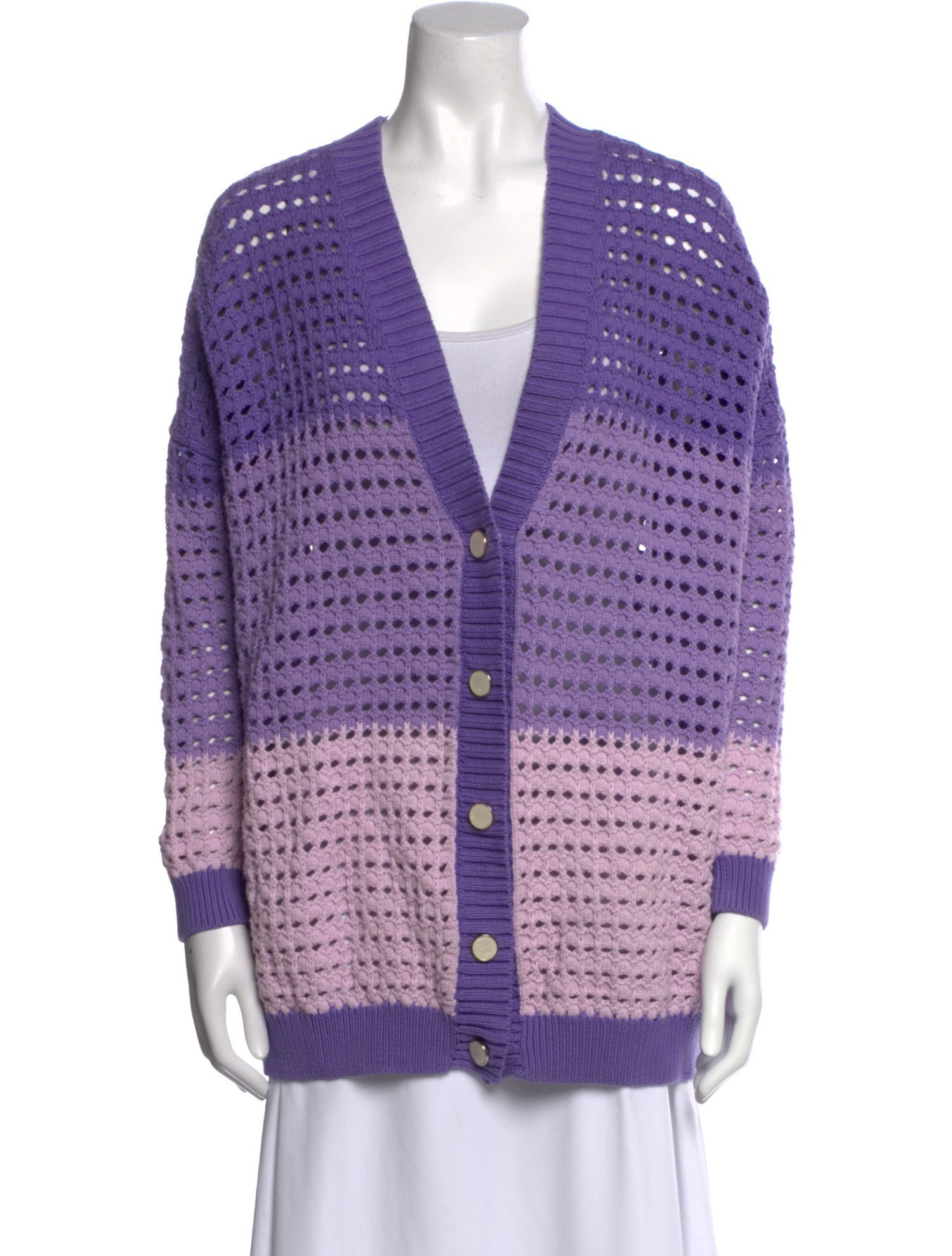 Olivia Rubin Striped V-Neck Sweater