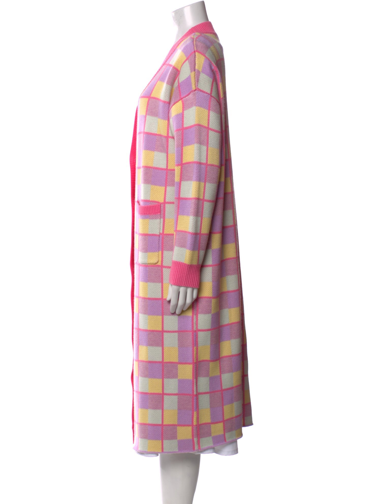 Olivia Rubin Plaid Print V-Neck Sweater w/ Tags