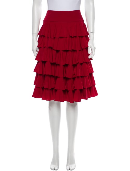 OMO Norma Kamali Ruffle Embellishment Knee-Length