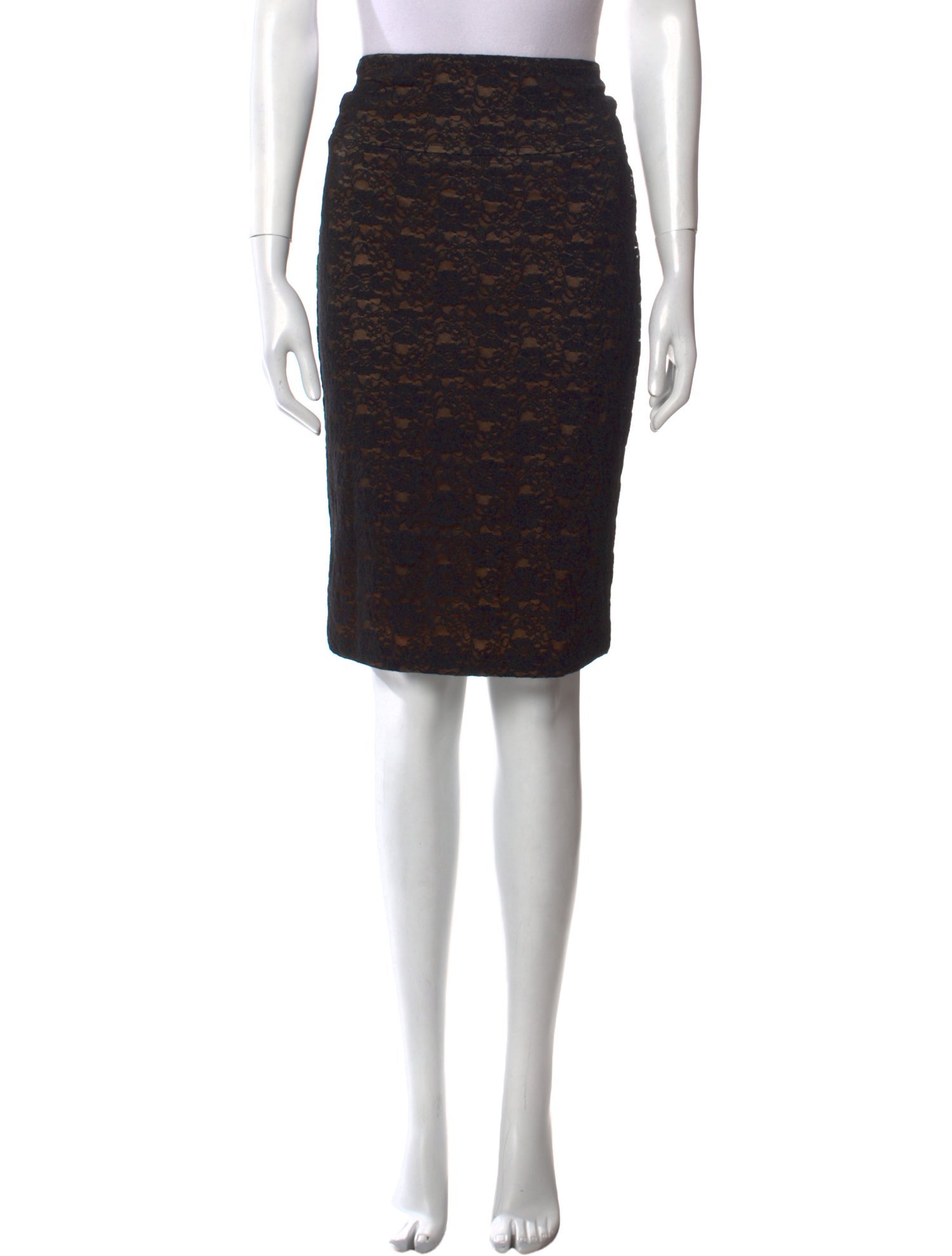 OMO Norma Kamali Silk Knee-Length Skirt