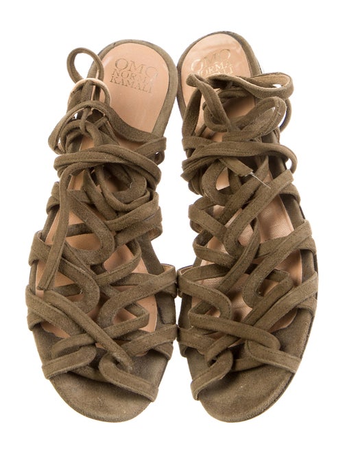 OMO Norma Kamali Suede Gladiator Sandals