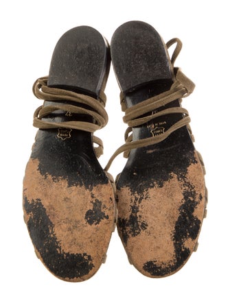 OMO Norma Kamali Suede Gladiator Sandals