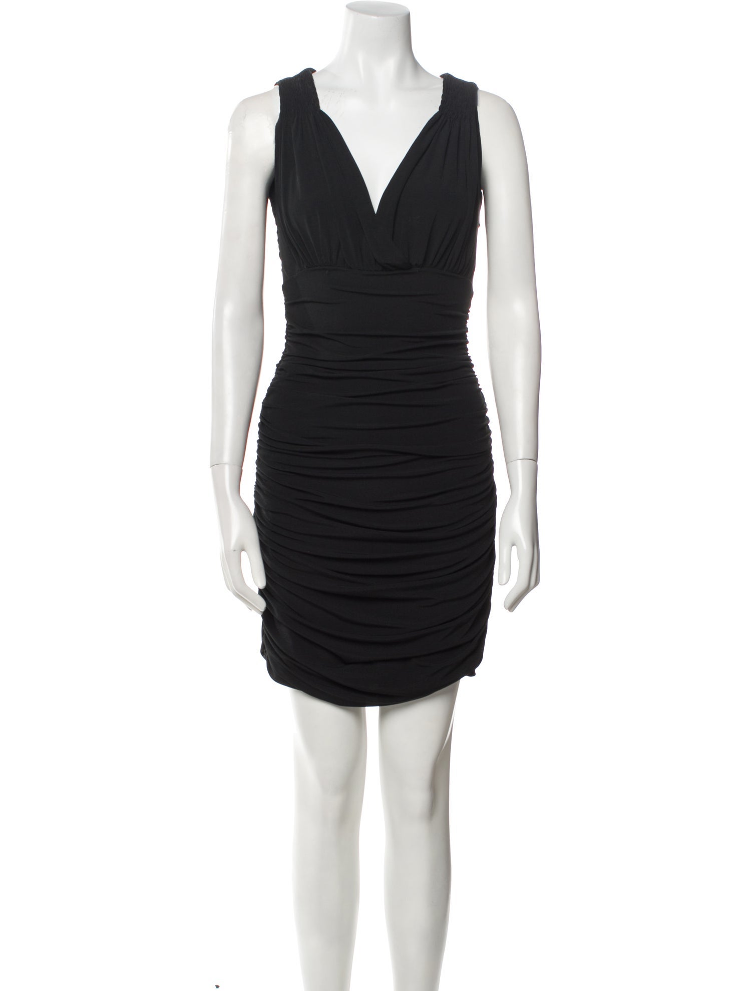 OMO Norma Kamali V-Neck Mini Dress