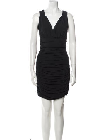 OMO Norma Kamali Dresses V-Neck Mini Dress S