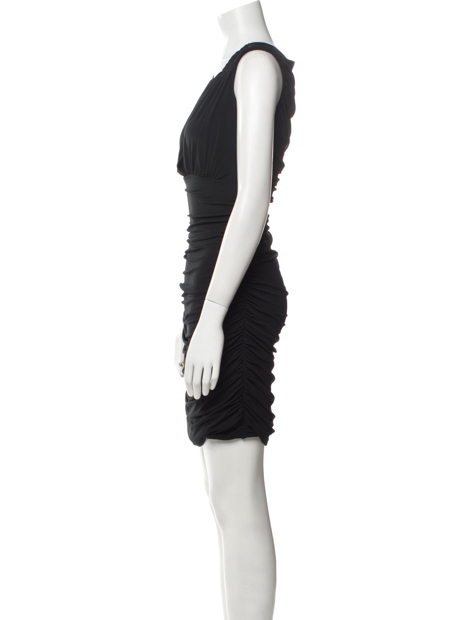 OMO Norma Kamali V-Neck Mini Dress