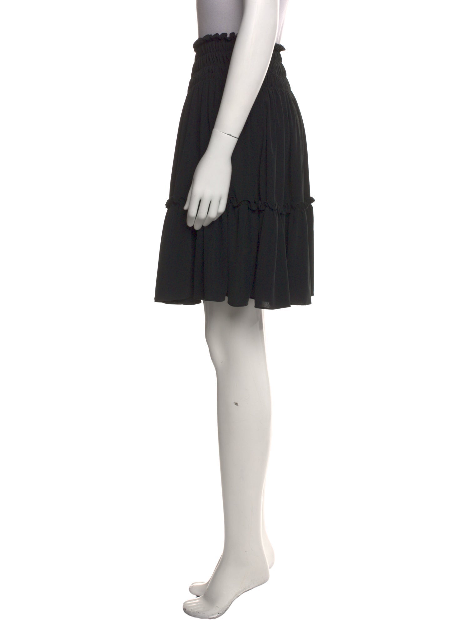 OMO Norma Kamali Ruffle Embellishment Knee-Length Skirt