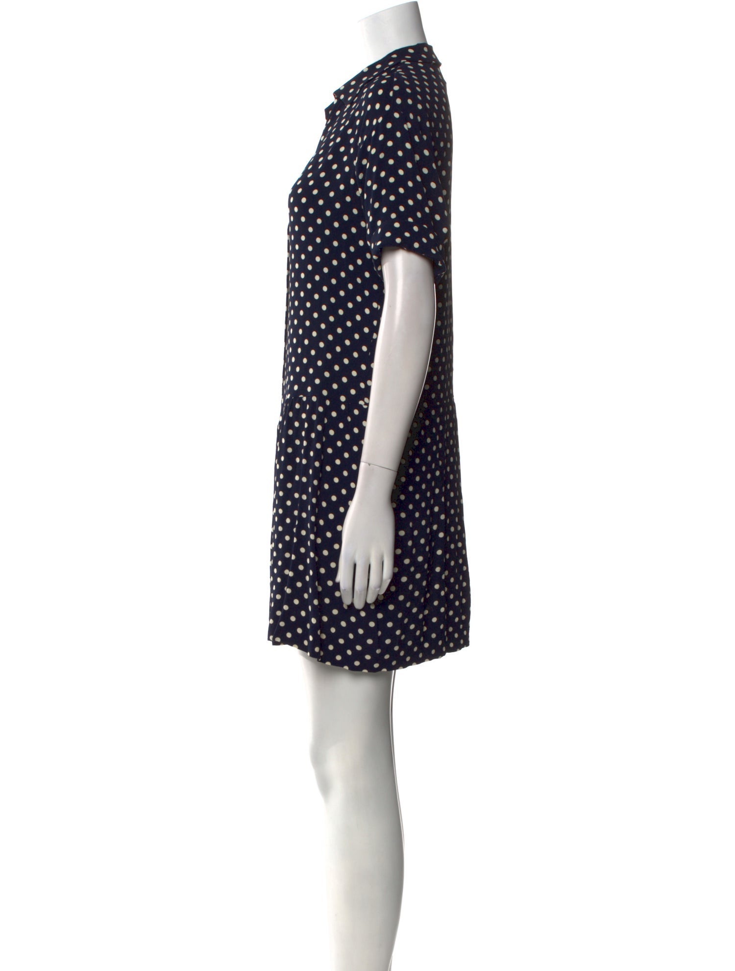 OMO Norma Kamali Polka Dot Print Mini Dress