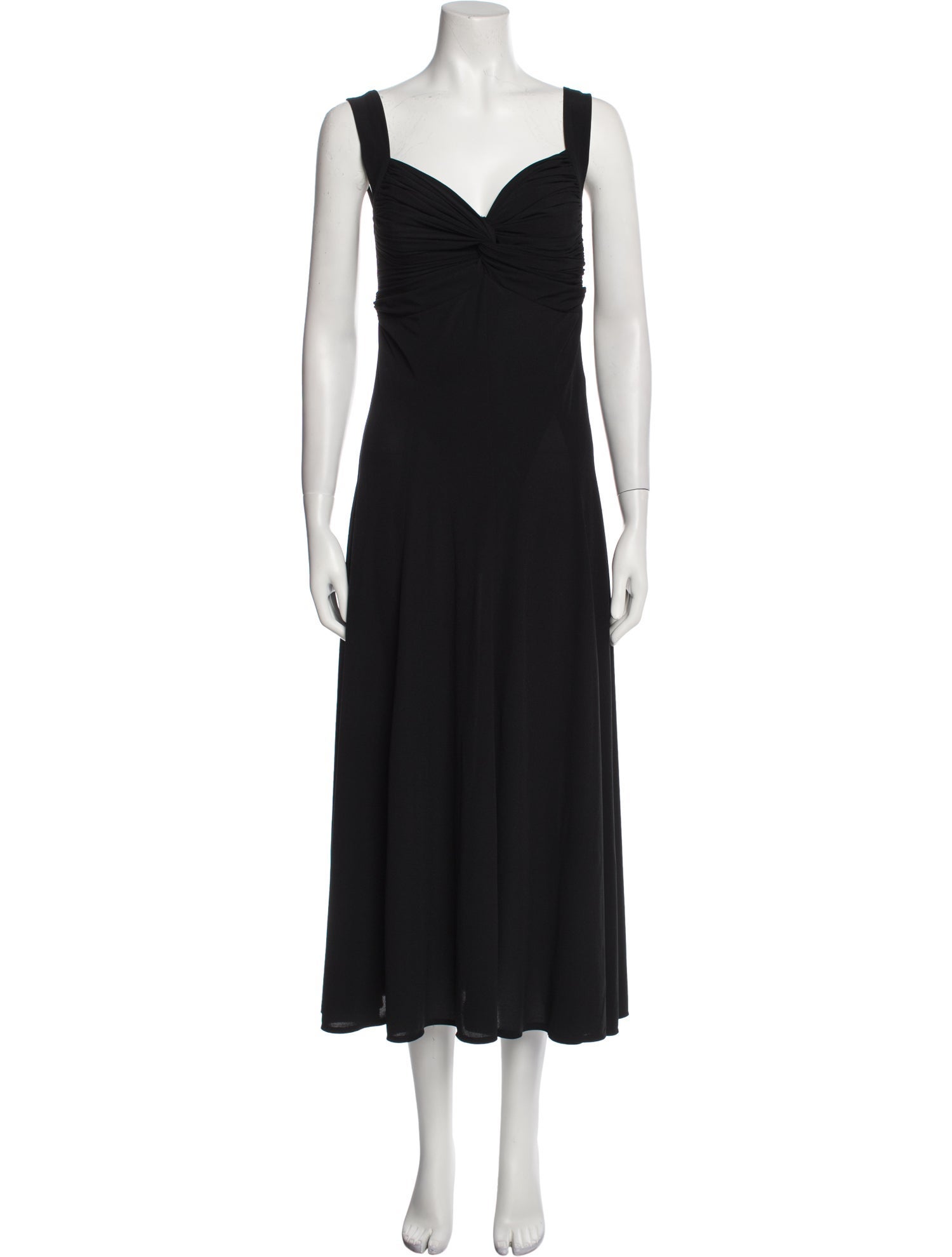 OMO Norma Kamali V-Neck Long Dress