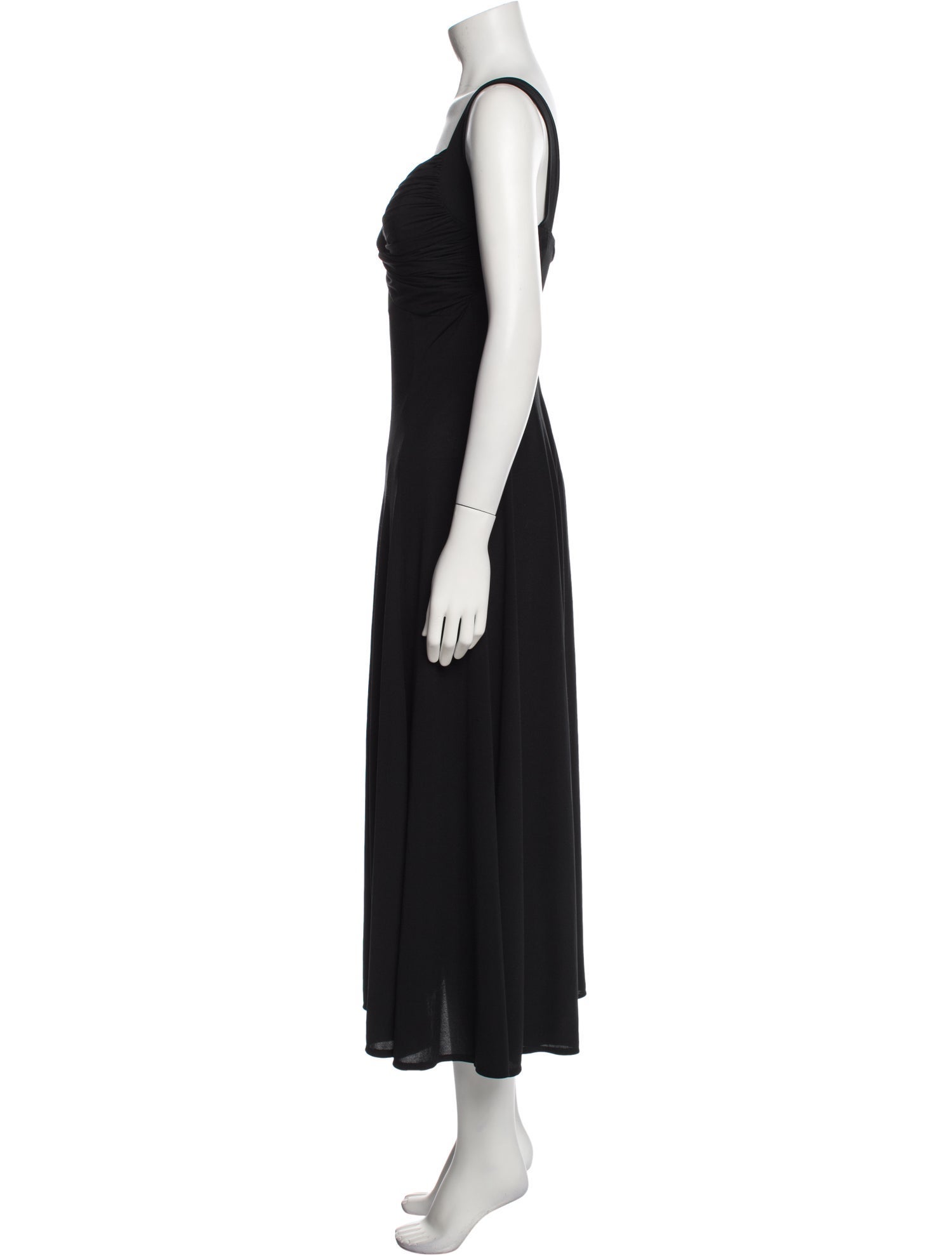 OMO Norma Kamali V-Neck Long Dress