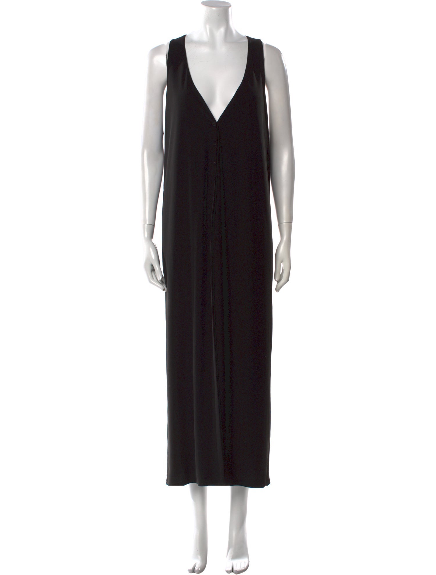 OMO Norma Kamali V-Neck Long Dress