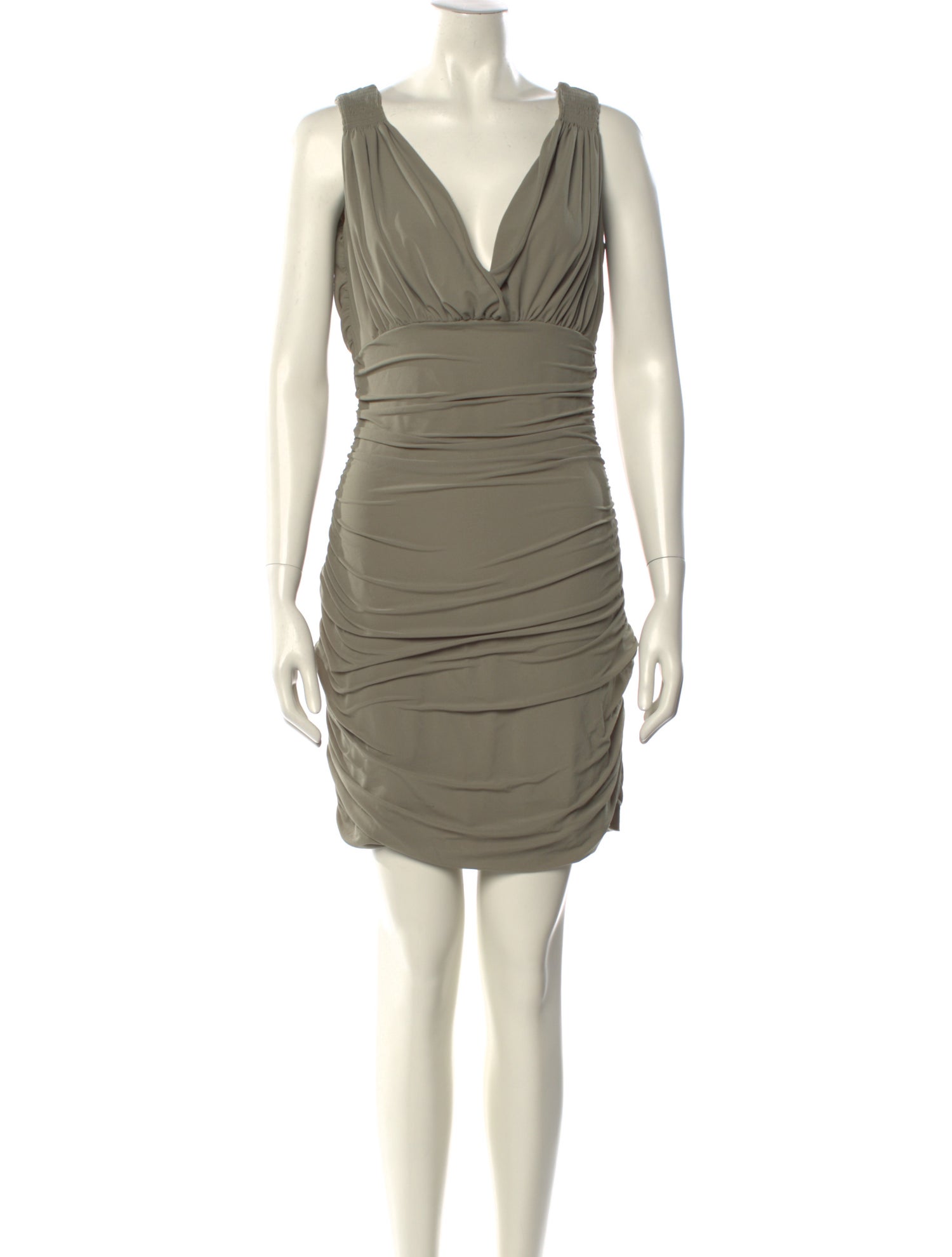 OMO Norma Kamali V-Neck Mini Dress