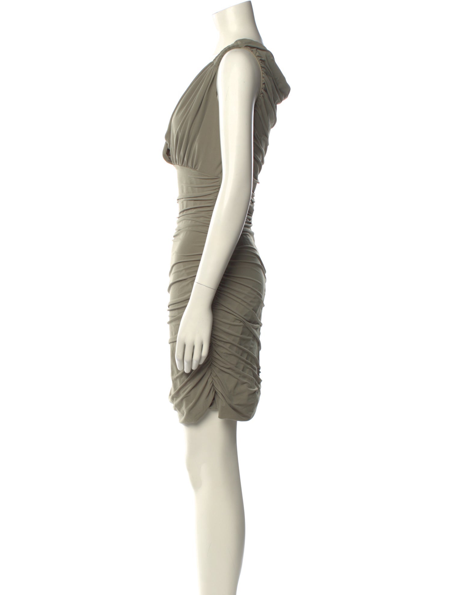 OMO Norma Kamali V-Neck Mini Dress