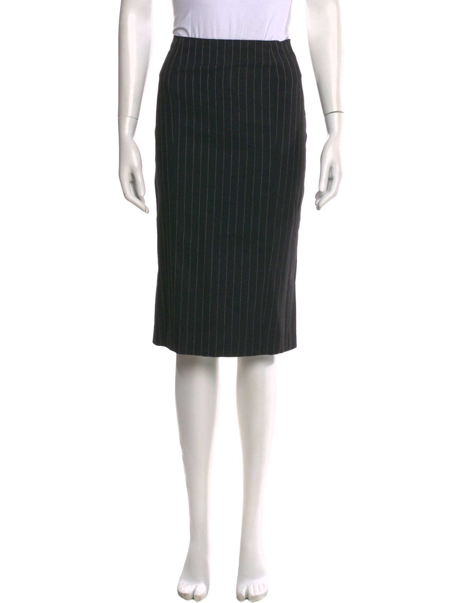 OMO Norma Kamali Wool Knee-Length Skirt